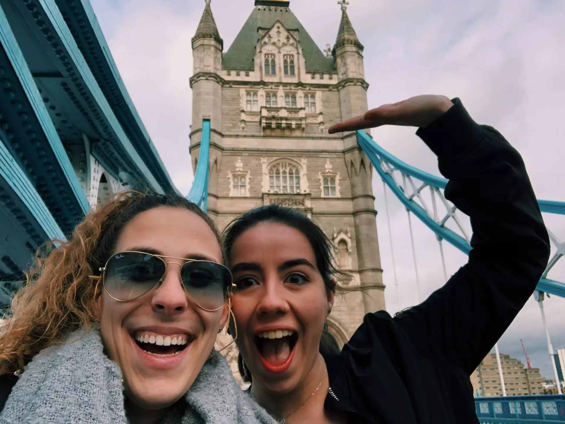 Me and my friend - she visited me in London!